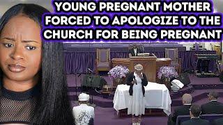 (fixed audio)Pastor Forces Young Mother to Apologize for being pregnant