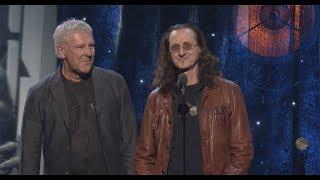 Alex Lifeson & Geddy Lee of Rush Induct Yes into the Rock & Roll Hall of Fame - 2017