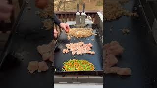  Chicken Fried Rice On The Blackstone | Hibachi Fried Rice & Chicken | Let’s Eat Y’all