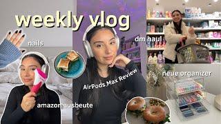 VLOG | *zurück in meine Routine* kochen, neue Nägel, dm haul, amazon organizer