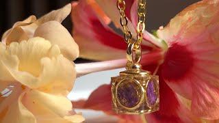 How to make this Ethereal Elegance: Gilded Floral Pendant #handmade #jewelry #diy #tutorial