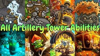 All Artillery Towers Abilities | Kingdom Rush