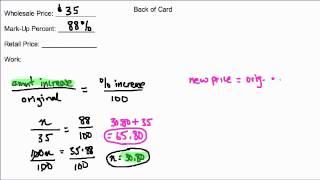 Finding Retail Price