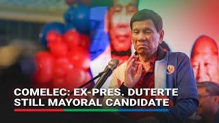 Comelec says Hague-bound Duterte still in the running for Davao City mayor | ABS-CBN News