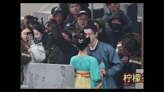 Xu kai & TianXiwei BTS kiss scene  #moonlitreunion #xukai and #tianxiwei