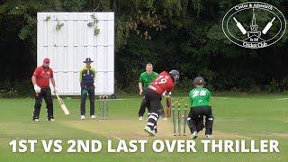 1ST VS 2ND LAST OVER THRILLER | Club Cricket Highlights - Castor & Ailsworth CC vs Newmarket CC