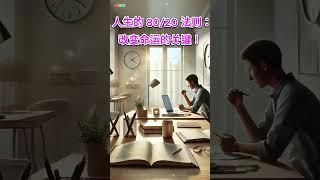 人生的 80/20 法则：改变命运的关键！| 人生之旅