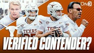 Texas Longhorns THROTTLE Michigan | Steve Sarkisian, Quinn Ewers VERIFIED National Title Contender?