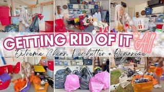 *NEW* EXTREME KONMARI DECLUTTER, ORGANIZE, + CLEANING MOTIVATION! HOARDER TO MINIMALIST GARAGE!