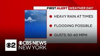 First Alert Weather: Rain and wind forecast 10 a.m. update