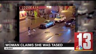 Woman claims she was tased by Albany police while crossing street