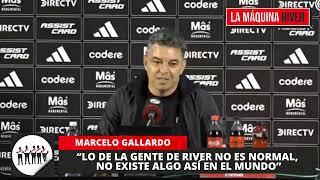 GALLARDO Y EL ALIENTO DE LOS HINCHAS DE RIVER: "NO ES NORMAL, NO EXISTE ALGO ASÍ EN EL MUNDO"