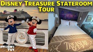 NEW Disney Treasure Deluxe Family Oceanview Verandah Stateroom - Full Tour - Disney Cruise Line