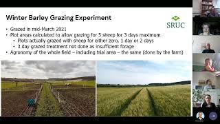 Sheep grazing winter cereals for winter fodder and soil quality in mixed system in the UK