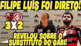 FILIPE LUÍS FAZ REVELAÇÃO SOBRE SUCESSOR DE GABIGOL! PÓS-COLETIVA: FLAMENGO 3-2 INTERNACIONAL!