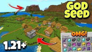 (God Seed) For Minecraft 1.21 Bedrock And PE | Seed Minecraft 1.21 | Minecraft Seeds