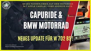 Carpuride W 702 BS und BMW Motorrad | Neue Firmware | Installationsanleitung