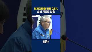 경제성장률 전망 0.8% 처참한 수치, 소비 지출도 얼음