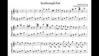 Scarborough Fair - Piano Arrangement by Felix Sun (sheet music)