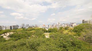 4K・ 【4K】Fukuoka in May. Walking from castle remains to Hakata station.