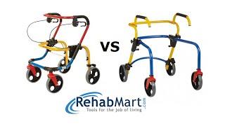 What's the difference between an anterior & posterior walker?