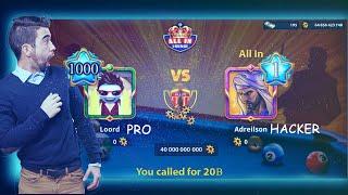 noob vs pro vs hacker | ALL IN TABLE - 8Ball Pool  M.C