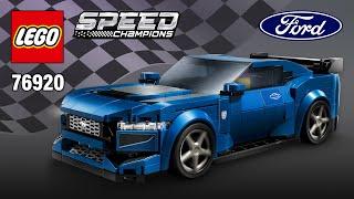 LEGO Speed Champions Ford Mustang Dark Horse Sports Car (76920)[344 pcs] Building Instructions | TBB