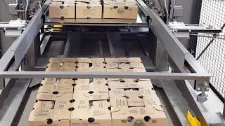 Small footprint palletizer for limited floor space- From A-B-C Packaging