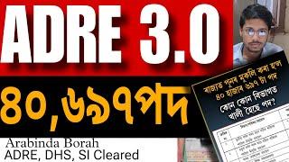 ADRE 3.0 ADVERTISEMENT NOTIFICATION/ ARABINDA BORAH/ PRESTUDY