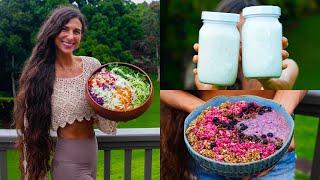 What I Ate Today  My Raw Vegan Life in Hawaii Vlog  Farm Updates, New Doggie, Juicing & Recipes! 