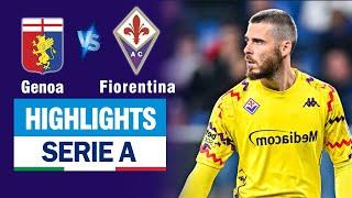 Highlights GENOA vs FIORENTINA: De Gea sắm vai người hùng - cầu thủ cưa ghế HLV đầy cay đắng