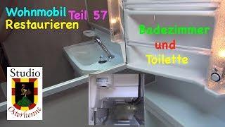 Wohnmobil Renovieren Teil #057  WC Thetford ausbauen einbauen reparieren reinigen tapezieren