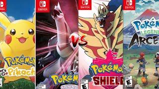 All 4 Switch Pokemon Games Ranked!