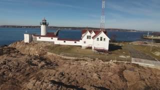 Eastern Point Light 4K Aerial