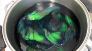 How To Overdye Variegated Yarn From Brown & Yellow To Blue & Green