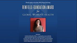 The Penn Nursing Renfield Foundation Award for Global Women’s Health