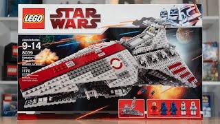 LEGO Star Wars 8039 VENATOR-CLASS REPUBLIC ATTACK CRUISER Review! (2009)