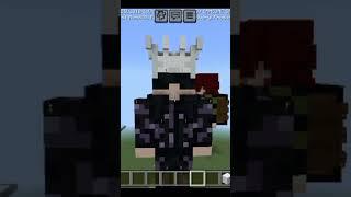 Gojo satura build Minecraft #music #song #minecraft #anime