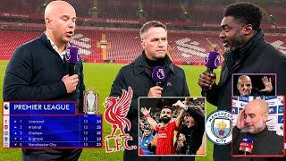 Liverpool vs Man City 2-0 Arne Slot reacts to Title Race  Guardiola Go Angry as Smashed at Anfield