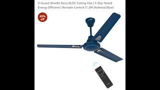 Unboxing the V-Guard Windle Deco BLDC Ceiling Fan: 5-Star Efficiency & Remote Control