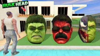 Stealing Every HULK HEAD SUIT In INDIAN BIKES DRIVING 3D