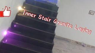 Folding Stair Granite Laying