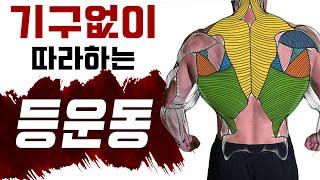 턱걸이기구 운동도구 '없이' 따라하는 등운동 BEST 4 홈트레이닝