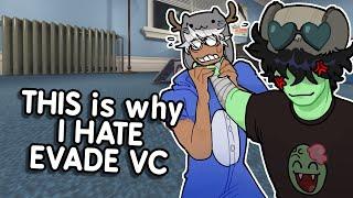 THIS is why I hate Evade VC.. | ROBLOX Funny Moments