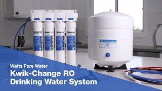 Better than Bottled Water? Pure Water RO System from Watts