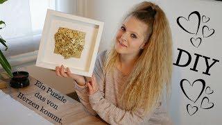 DIY Herz aus Puzzleteilen | Ein Puzzle das von Herzen kommt  | Anleitung | Katherina Kathi