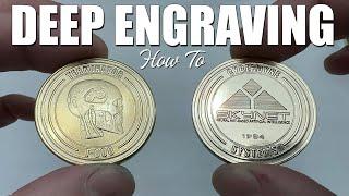 Deep Engraving Metal Coins - Full Instructions & Fiber Laser Settings