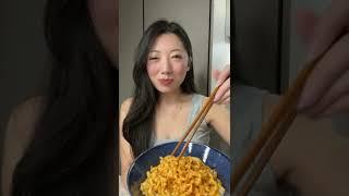 ramen hacks || creamy onsen egg carbonara #shorts