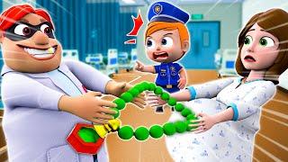 FAKE Doctor Go Away  | Smart Kid Saves Mommy Pregnant  | NEW Nursery Rhymes for Kids