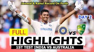 India Vs Australia 1st Test Match Day 2 Full Highlights 2024 | Ind Vs Aus